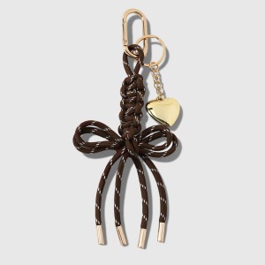 Simple Series Daily Heart Bow Knot Twist Alloy Bag Charms h5