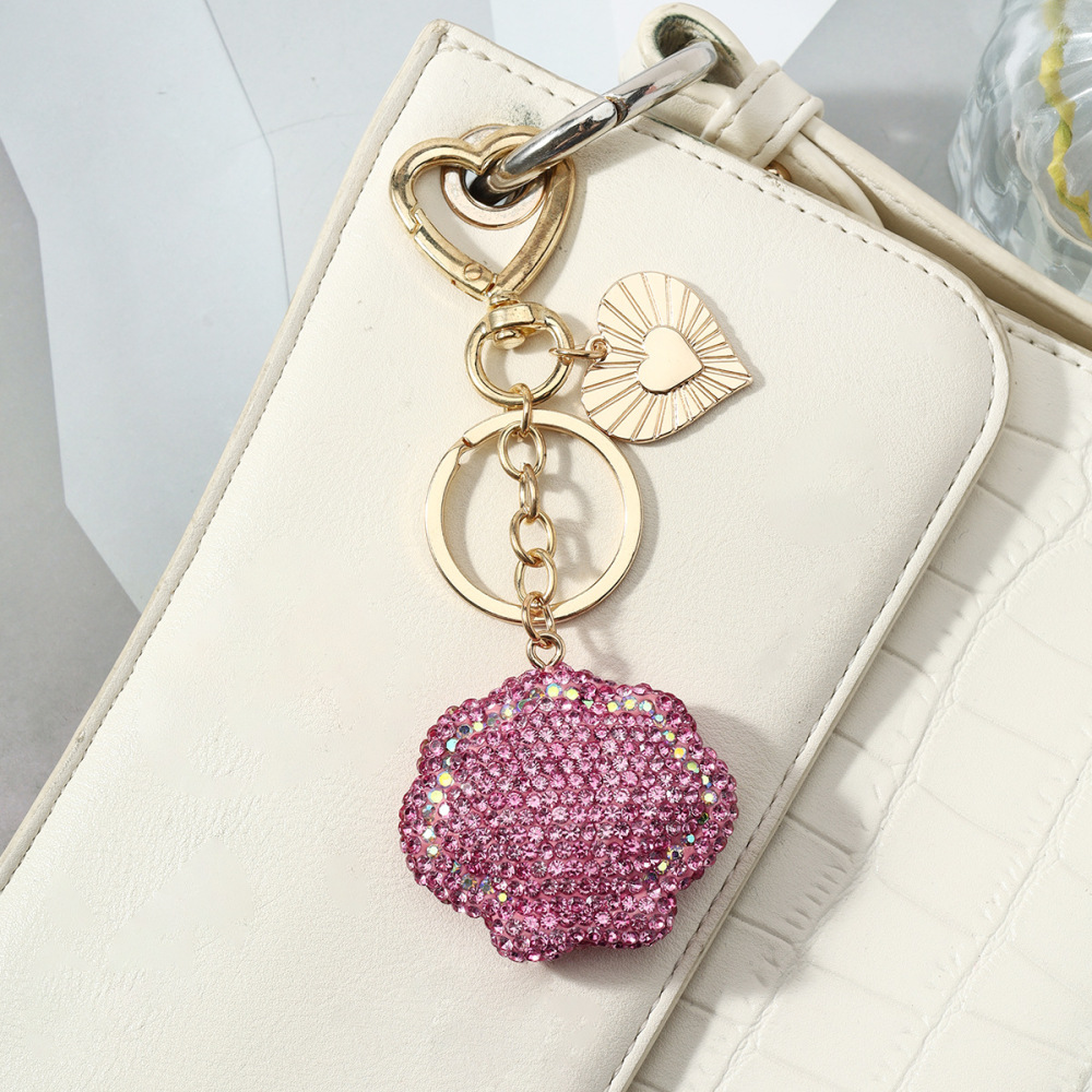 Luxurious Series Daily Heart Oceanic Style Shell Alloy Keychain Picture5