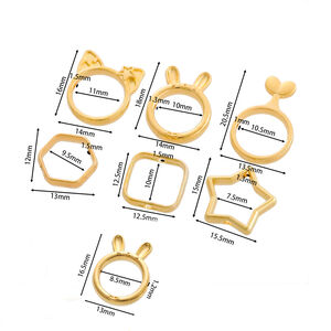 Simple Series Diy Irregular Shape Alloy Gold Color Links & Connectors h5 Picture5