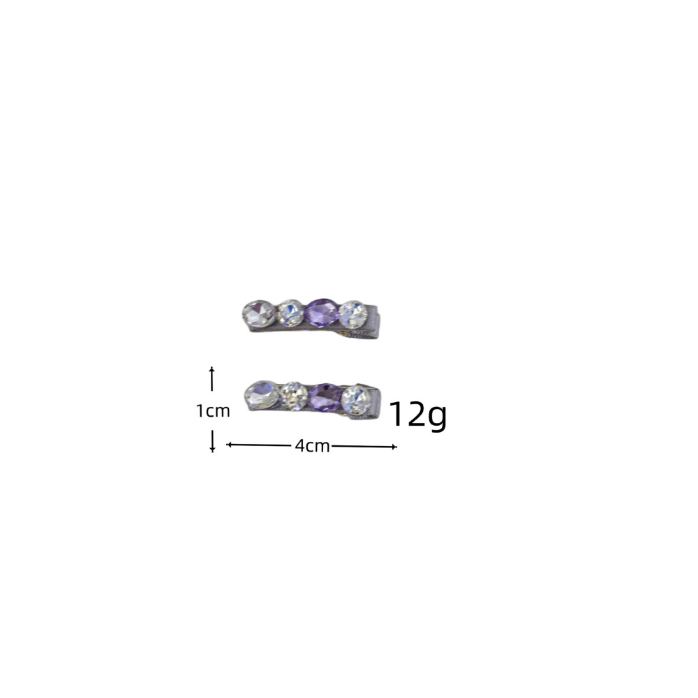Luxurious Series Retro Mixed Color Geometric Shape Alloy Rhinestone Hair Clips Picture4