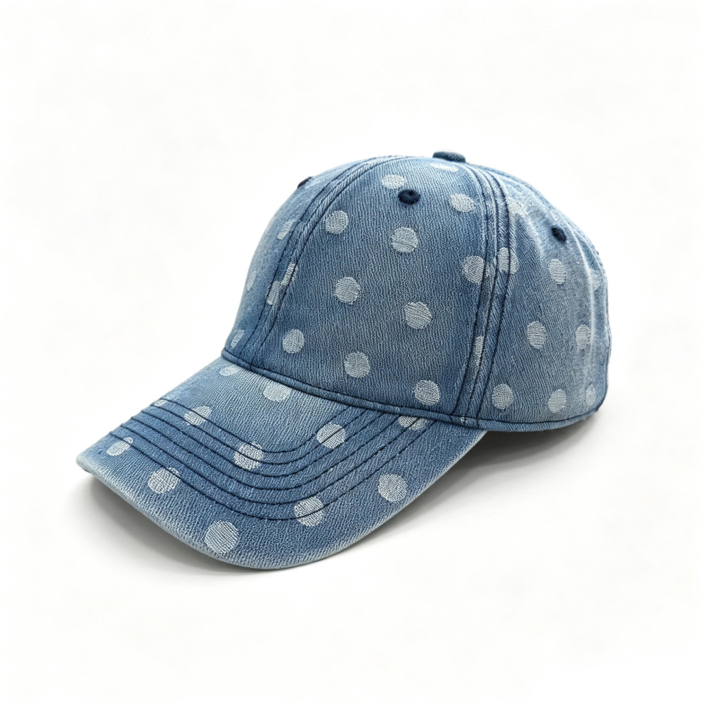 Simple Series Retro Polka Dots Cotton Baseball Cap