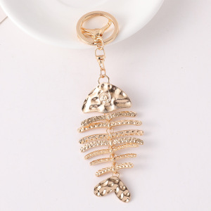Simple Series Daily Solid Color Oceanic Style Fish Alloy Keychain h5 Picture3