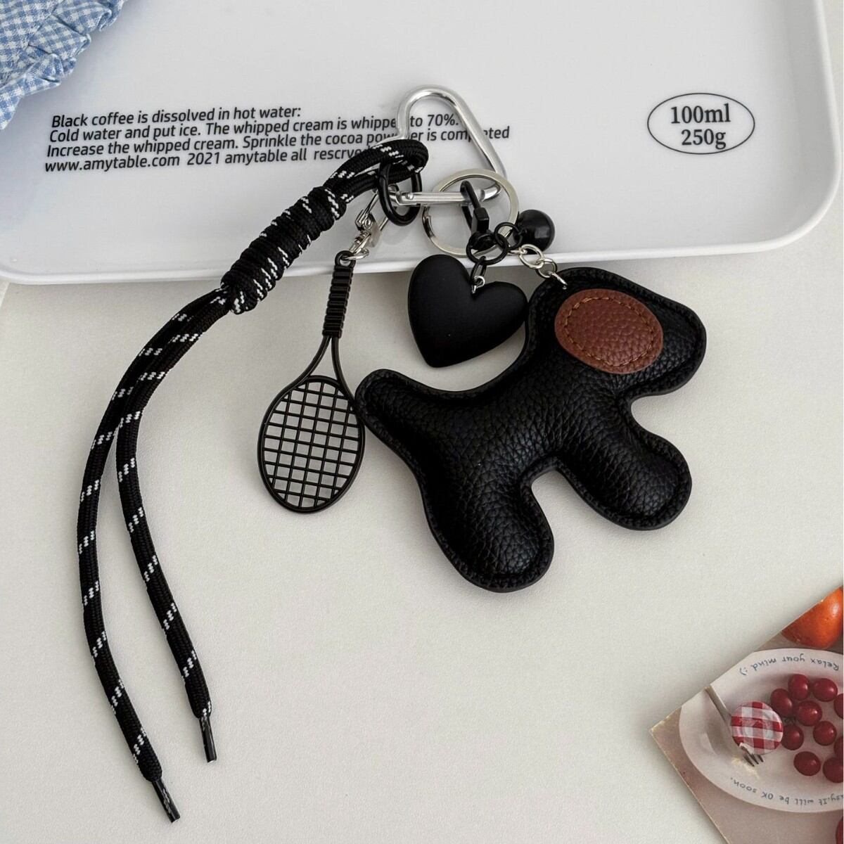 Cute Pu Dog Bag Charms