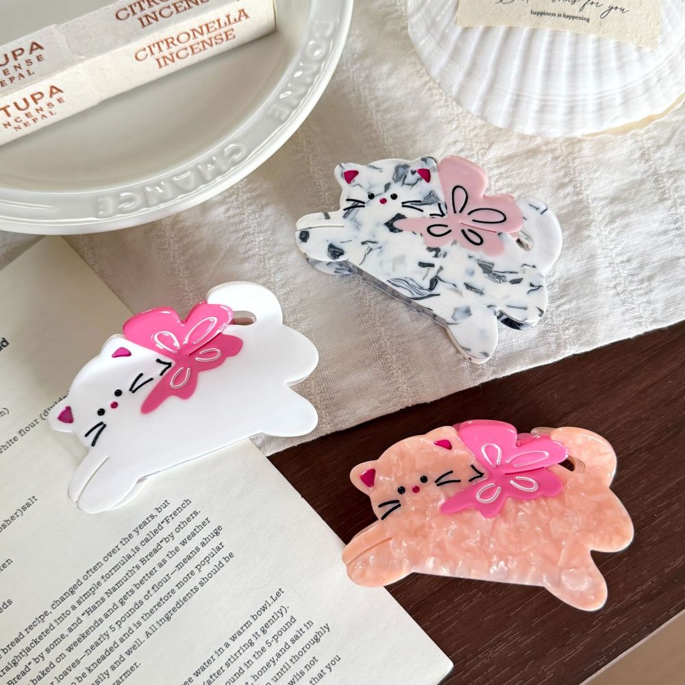 Simple Series Cute Flower Animal Cartoon Acetate Hair Claws h5Picture3