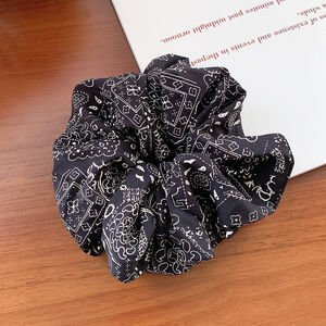 Ethnic Series Casual Solid Color Paisley Pattern Polyester Scrunchies h5