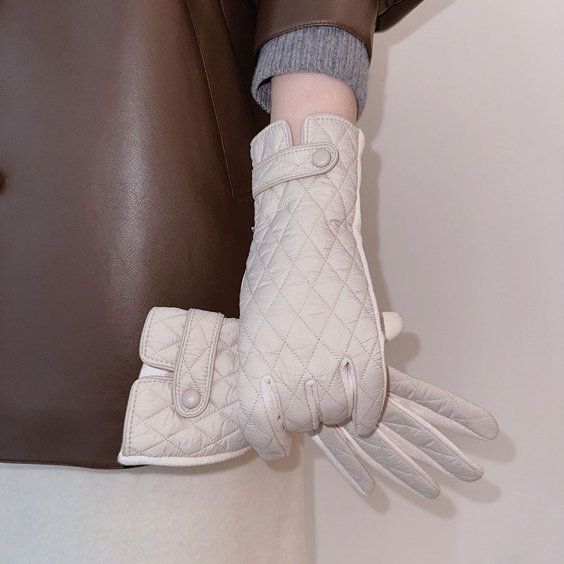 Simple Series Daily Solid Color Polyester Gloves