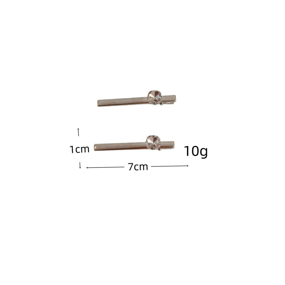 Simple Series Elegant Heart Solid Color Alloy Rhinestone Hair Clips Picture5