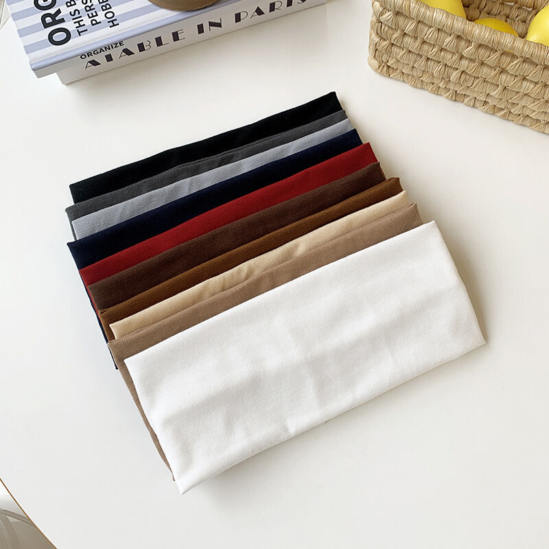 Simple Series Daily Solid Color Polyester Hair Bands h5Picture4