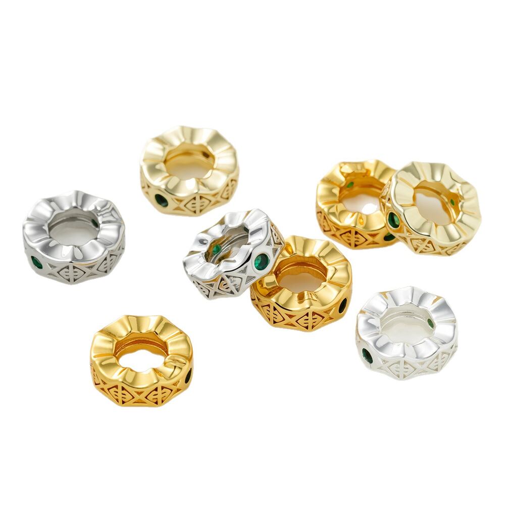 Simple Series Diy Circle Copper Gold Color Spacer Beads h5Picture4