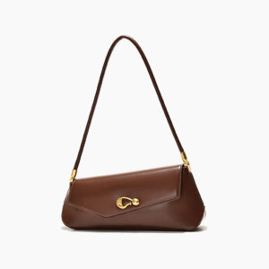 Casual Style Metal Hardware Irregular Shape Solid Color Pu Women's Underarm Shoulder Bags h5 