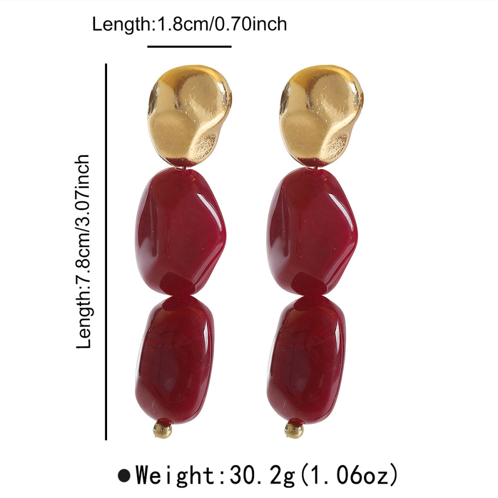 Retro Resin Women's Beads Earrings
