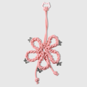 Simple Series Daily Flower Solid Color Woven Alloy Bag Charms h5