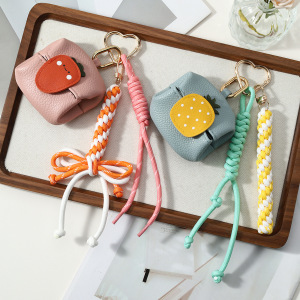 Simple Series Daily Fruit Bow Knot Twist Alloy Bag Charms h5 Picture4