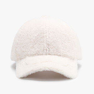 Simple Solid Color Sherpa Baseball Cap h5