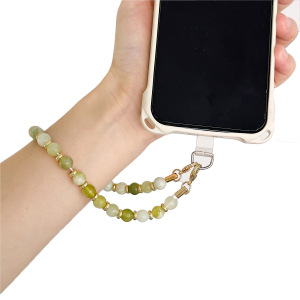 Simple Series Daily Solid Color Beads Gradient Color Resin Phone Chain h5 Picture3