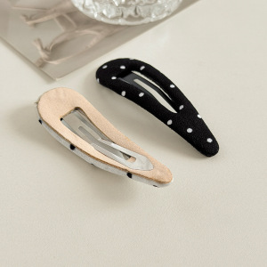 Simple Series Daily Polka Dots Fabric Hair Clips h5 Picture2
