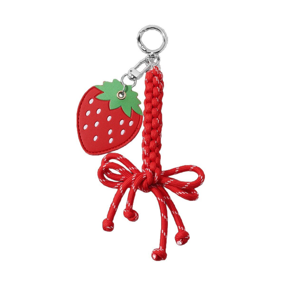 Llaveros Sencillos De Aleación De Color Sólido Con Diseño De Lazo Y Frutas De La Serie Daily. Imagen5