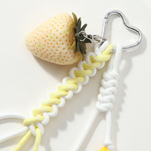 Simple Series Daily Fruit Bow Knot Strawberry Alloy Bag Charms h5 Picture7