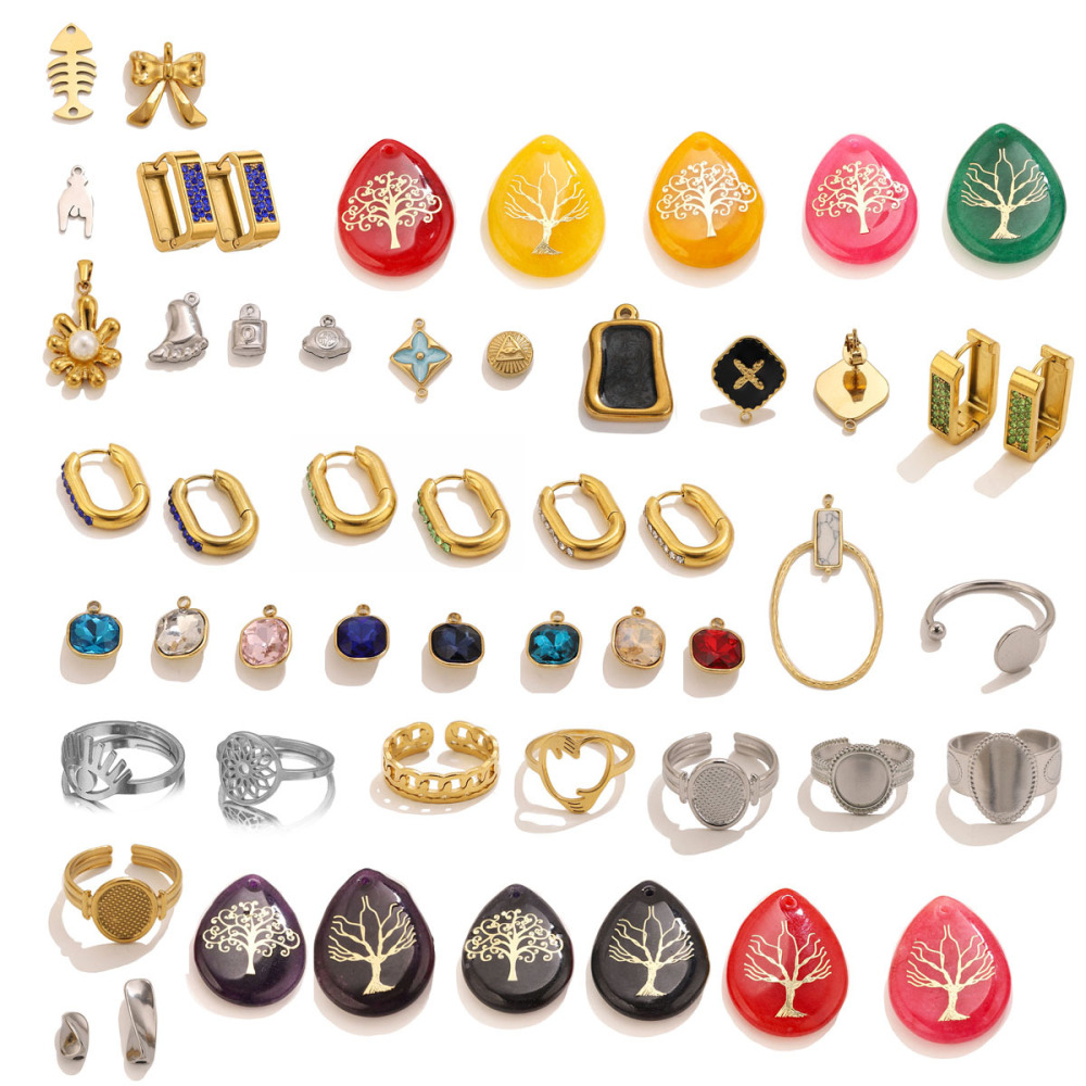 Simple Series Diy Irregular Shape Stainless Steel Waterproof Gold Color Women's Pendants h5Picture4