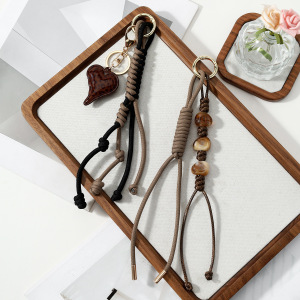 Simple Series Daily Heart Beads Woven Alloy Bag Charms h5 Picture3