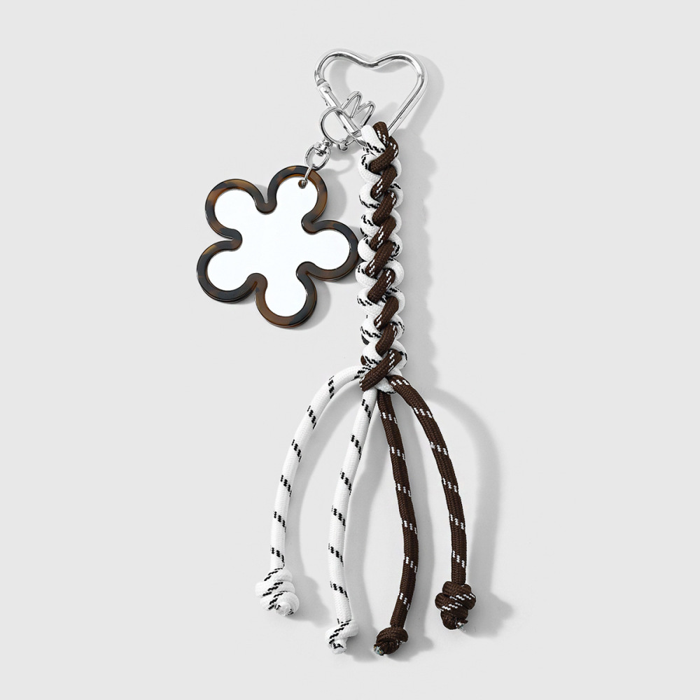 Simple Series Daily Flower Heart Leopard Print Alloy Bag Charms 