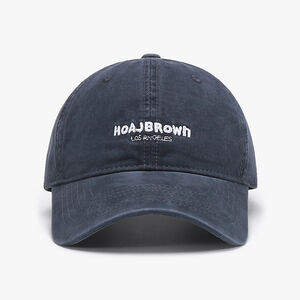 Casual Embroidery Letter Cotton Baseball Cap h5