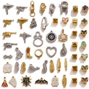 Simple Series Diy Irregular Shape Stainless Steel Waterproof Gold Color Links & Connectors h5 Picture4