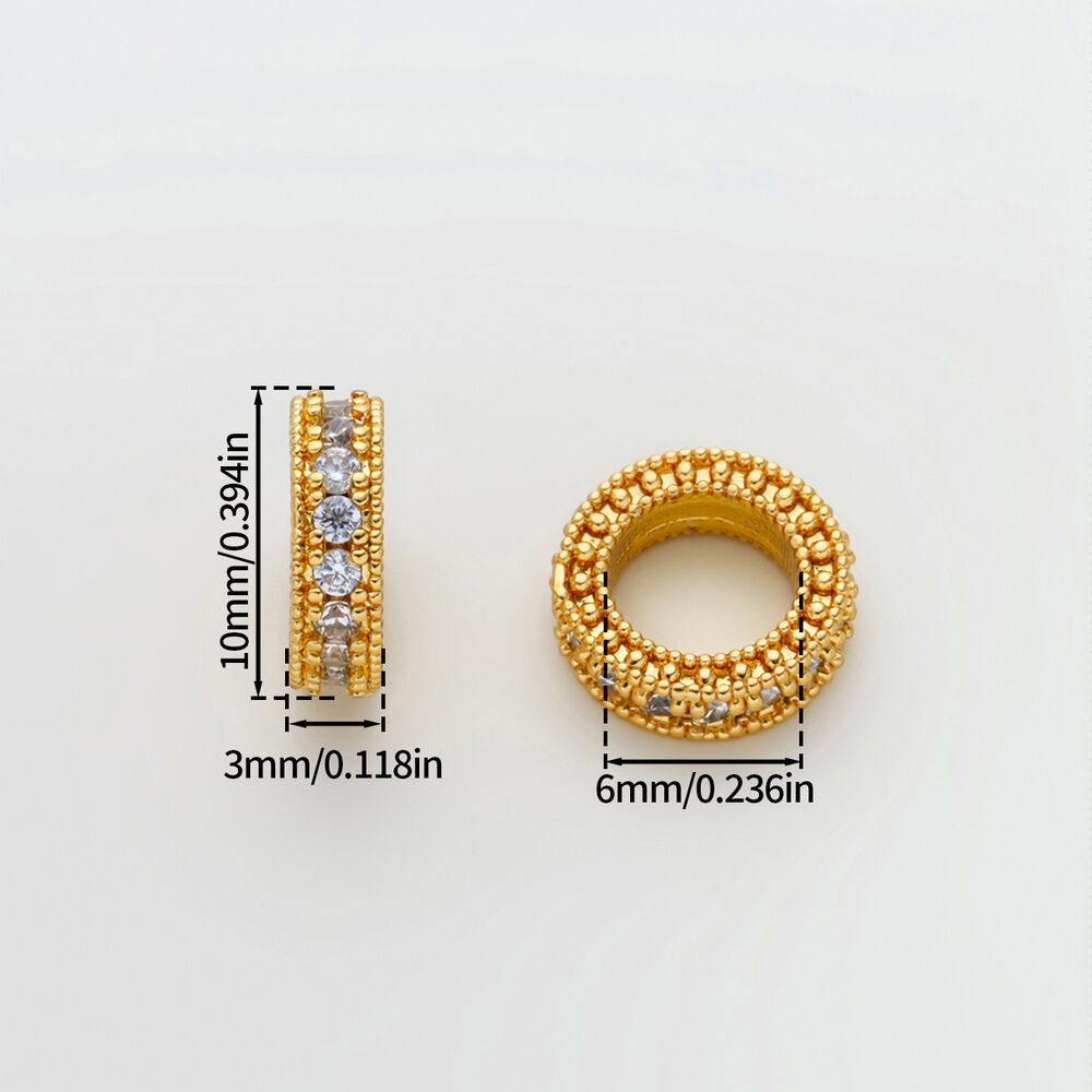 Simple Series Diy Circle Copper Gold Color Spacer Beads h5Picture3