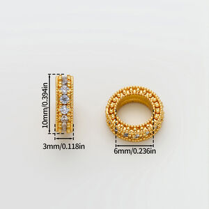 Simple Series Diy Circle Copper Gold Color Spacer Beads h5 Picture3