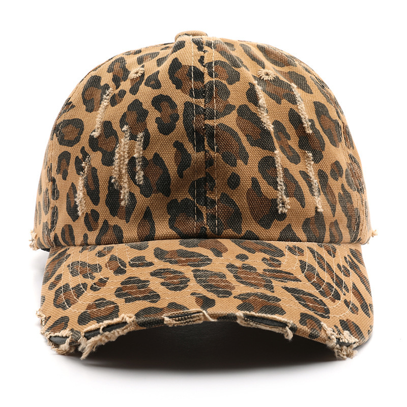Simple Series Retro Leopard Print Cotton Baseball Cap h5Picture3