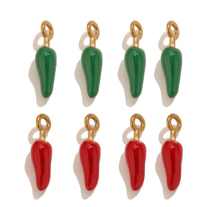 Simple Series Diy Chili Stainless Steel Waterproof   Gold Color  Women's Pendants h5 Picture4