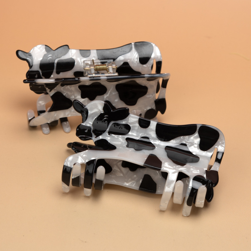 Simple Series Natural Animal Animal Print Acetate Hair Claws Picture2