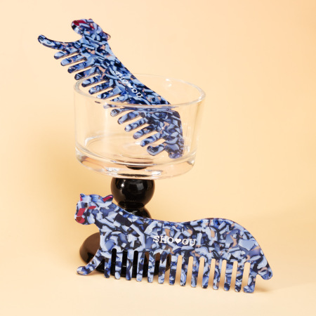Simple Series Daily Animal Leopard Print Acetic Acid Combs 2