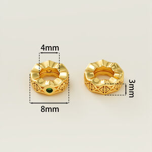 Simple Series Diy Circle Copper Gold Color Spacer Beads h5 Picture5