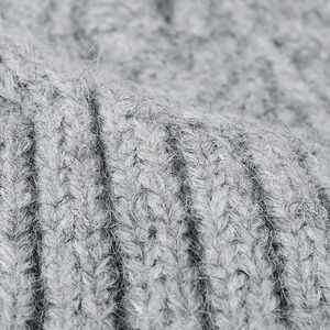 Solid Color Wool Polyester Blend Women's Knitted Beanie h5 Picture2