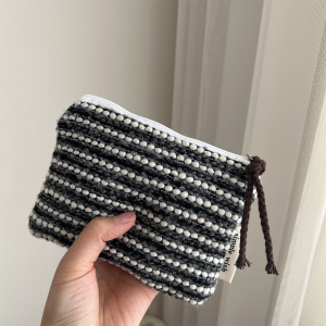 Ethnic Series Daily Stripe Plaid Mixed Color Woven Polyester Makeup Bags h5 Picture4