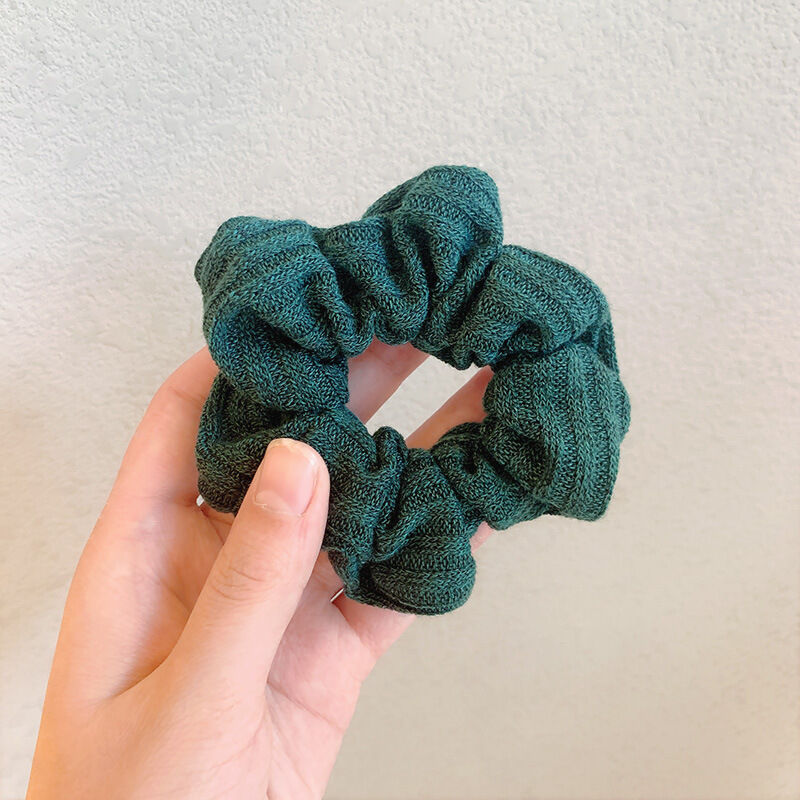 Simple Series Daily Solid Color Woven Polyester Scrunchies h5Picture4