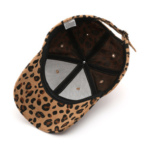 Simple Series Retro-Baseballkappe Aus Cord Mit Leopardenmuster, Unisex h5 Bild5