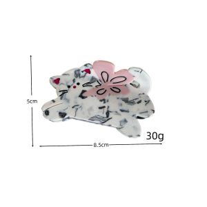 Simple Series Cute Flower Animal Cartoon Acetate Hair Claws h5 Picture5