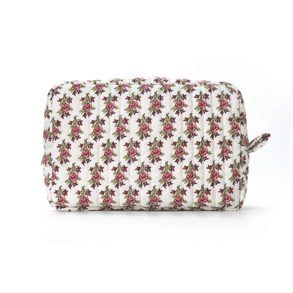 Simple Series Casual Flower Oceanic Style Shell Polyester Makeup Bags 