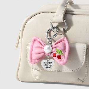 Simple Series Daily Letter Bow Knot Cherry Alloy Keychain h5 Picture3
