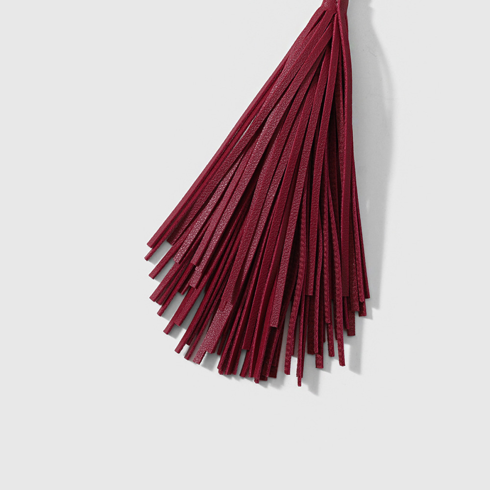 Simple Series Daily Solid Color Tassel Alloy Bag Charms Picture6
