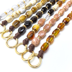 Simple Series Daily Irregular Shape Beads Mixed Color Gradient Color Acrylic Phone Chain Bag Straps h5 Picture2