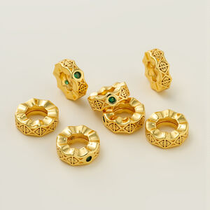 Simple Series Diy Circle Copper Gold Color Spacer Beads h5
