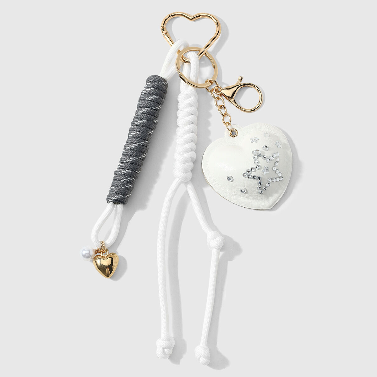 1 White Keychain 
