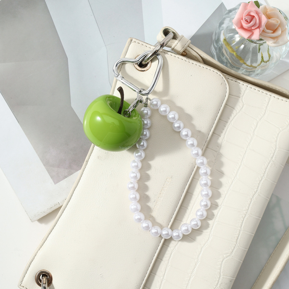 Simple Series Daily Heart Fruit Beads Alloy Bag Charms h5Picture4