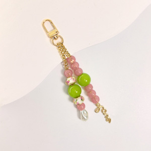 Simple Series Daily Letter Heart Beads Mixed Color Acrylic Phone Chain h5 Picture3
