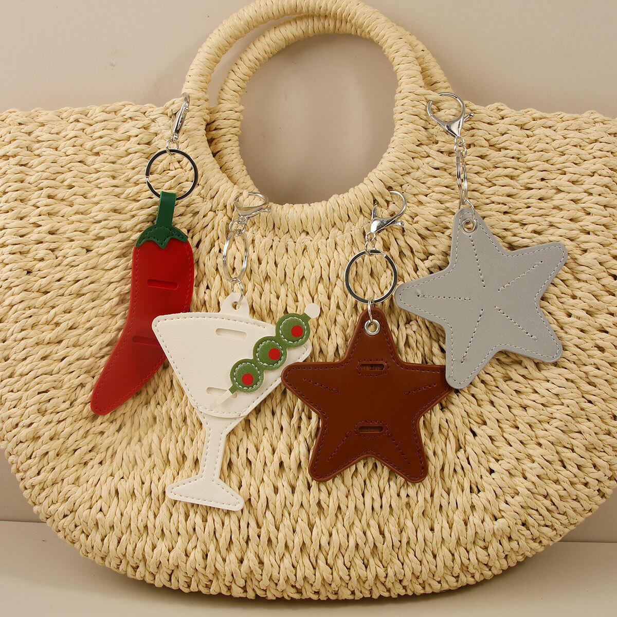 Simple Series Daily Star Food Premium Quality Pu Bag Charms