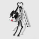 One black and white French Bulldog keychain Picture2