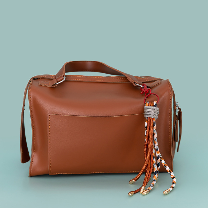 Simple Series Casual Twist Tassel Mixed Color Nylon Bag Charms Picture3